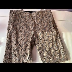 *NWOT* Zara Faux Leather Pants Snake Print